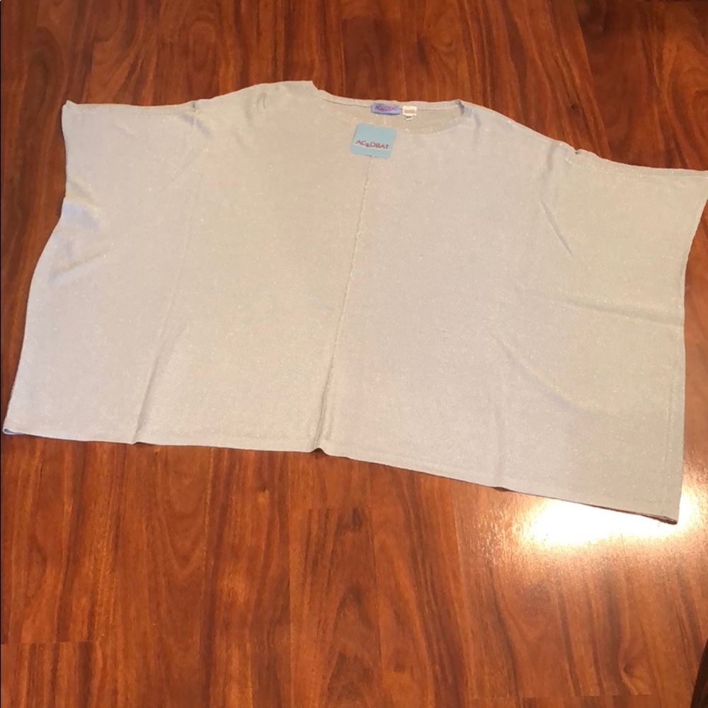 ACROBAT metallic sweater cape